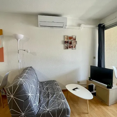Cosy 2 Pieces Avec Wifi, Terrasse Ouest, 50m Et Commerces - Sud - Fr-1-748-21 * Canet-en-Roussillon